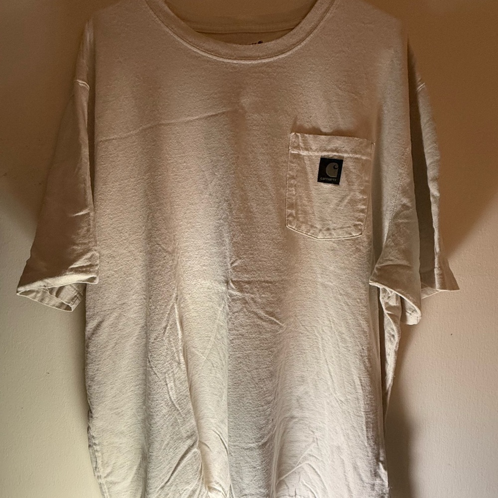 Carhartt Men's Off-White Pocket Tee